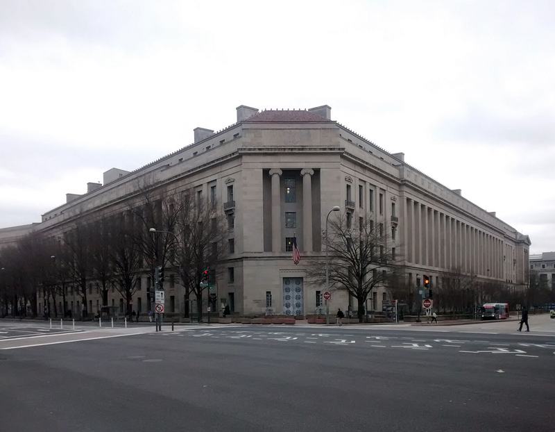 The Robert F. Kennedy Department of Justice Building in Washington
